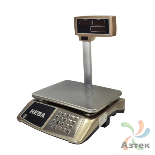 Весы Невские весы НВ-25-1.5-203ЖК настольные торговые до 25 кг, нержавеющая сталь