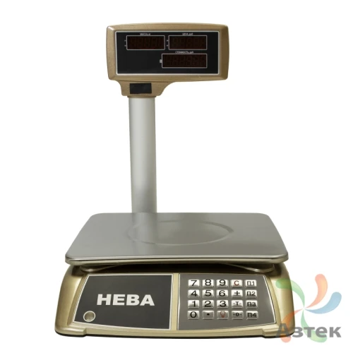 Весы Невские весы НВ-25-1.5-203ЖК настольные торговые до 25 кг, нержавеющая сталь