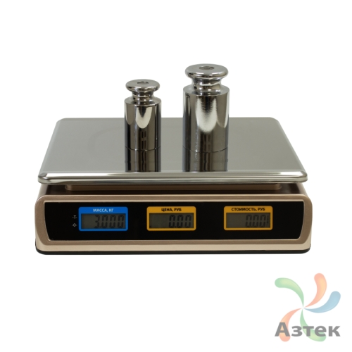 Весы Невские весы НВ-25-1.5-206ЖК настольные торговые до 25 кг, нержавеющая сталь