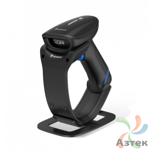 Сканер штрих-кода Newland HR2000-BT 1D/2D  2D CMOS, Черный беспроводной, Bluetooth, USB-HID, аккумулятор, подставка