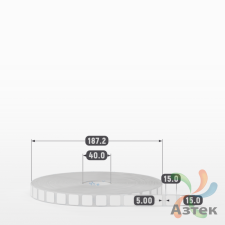 Этикетка самоклеящаяся 15х15 (рядов 1 по 12 000 шт) Полипропилен белый в рулоне, втулка 40 мм (к) IQ code 	