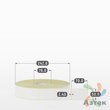 Термоэтикетка ТОП 50х70 (рядов 1 по 4 000 шт)  в рулоне, втулка 76 мм (к) IQ code