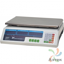 Весы МЕХЭЛЕКТРОН-М ВР4900-15-2Д-ДБ 06 настольные торговые до 15 кг, нержавеющая сталь