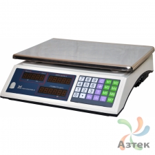 Весы МЕХЭЛЕКТРОН-М ВР4900-15-2Д-ДБ 02 настольные торговые до 15 кг, нержавеющая сталь