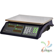Весы МЕХЭЛЕКТРОН-М ВР4900-15-2Д-ДБ 10 настольные торговые до 15 кг, нержавеющая сталь