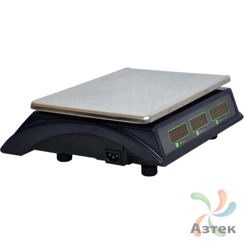 Весы МЕХЭЛЕКТРОН-М ВР4900-15-2Д-ДБ 10 настольные торговые до 15 кг, нержавеющая сталь
