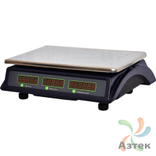 Весы МЕХЭЛЕКТРОН-М ВР4900-30-2Д-ДБ 10 настольные торговые до 30 кг, нержавеющая сталь