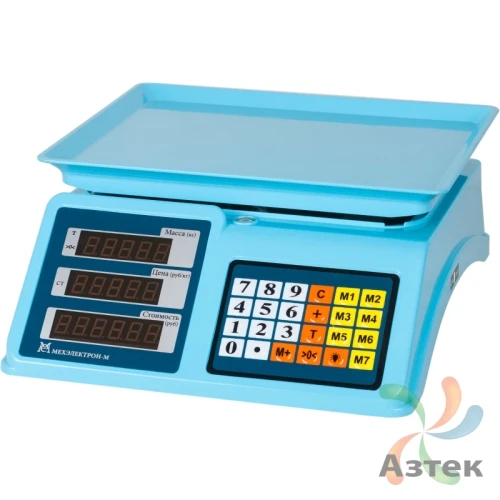 Весы МЕХЭЛЕКТРОН-М ВР4900-30-2Д-ДБ 14 настольные торговые до 30 кг, пластик