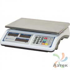 Весы МЕХЭЛЕКТРОН-М ВР4900-30-2Д-ДБ 16 настольные торговые до 30 кг, нержавеющая сталь