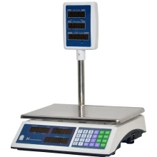 Весы МЕХЭЛЕКТРОН-М ВР4900-15-2Д-СДБ 01 настольные торговые до 15 кг, нержавеющая сталь