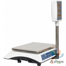 Весы МЕХЭЛЕКТРОН-М ВР4900-30-2Д-СДБ 01 настольные торговые до 30 кг, нержавеющая сталь