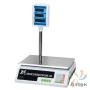 Весы МЕХЭЛЕКТРОН-М ВР4900-15-2Д-СДБ 05 настольные торговые до 15 кг, нержавеющая сталь