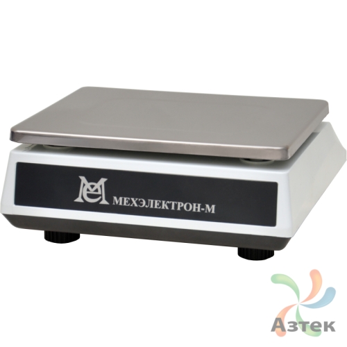 Весы МЕХЭЛЕКТРОН-М ВЭТ-15-1/2-1С-АБ настольные фасовочные до 15 кг, нержавеющая сталь