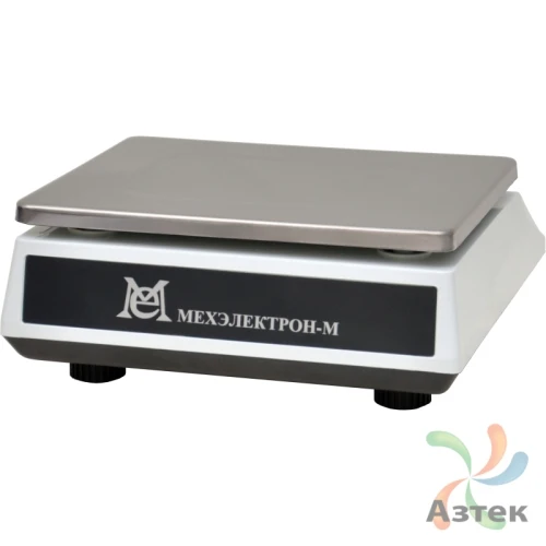 Весы МЕХЭЛЕКТРОН-М ВЭТ-30-2/5-1С-АБ настольные фасовочные до 30 кг, нержавеющая сталь