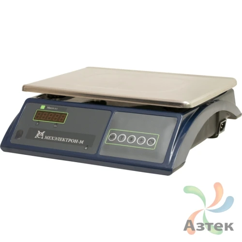 Весы МЕХЭЛЕКТРОН-М ВЭТ-15-1/2-2С-ДБ настольные фасовочные до 15 кг, нержавеющая сталь