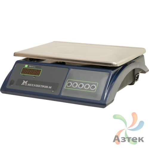 Весы МЕХЭЛЕКТРОН-М ВЭТ-6-0,5/1-2С-ДБ настольные фасовочные до 6 кг, нержавеющая сталь