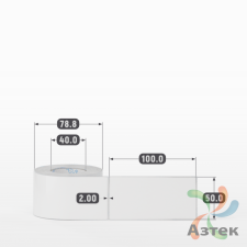 Этикетка самоклеящаяся 50х100 (рядов 1 по 250 шт) Полипропилен белый в рулоне, втулка 40 мм (к) IQ code 	