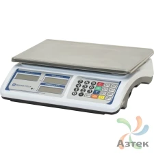 Весы МЕХЭЛЕКТРОН-М ВР4900-15-2Д-АБ 16 настольные торговые до 15 кг, нержавеющая сталь