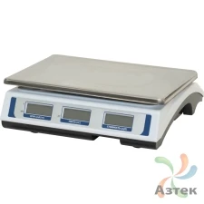 Весы МЕХЭЛЕКТРОН-М ВР4900-15-2Д-АБ 16 настольные торговые до 15 кг, нержавеющая сталь