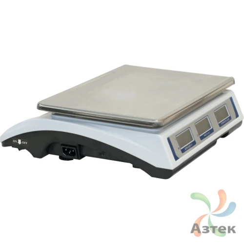Весы МЕХЭЛЕКТРОН-М ВР4900-30-2Д-АБ 16 настольные торговые до 30 кг, нержавеющая сталь