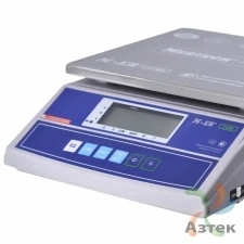 Весы Mertech M-ER 326 AF-15.2 RS-232 с вторым дисплеем настольные фасовочные до 15 кг, нержавеющая сталь