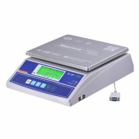 Весы Mertech M-ER 326 AF-15.2 RS-232 с вторым дисплеем настольные фасовочные до 15 кг, нержавеющая сталь