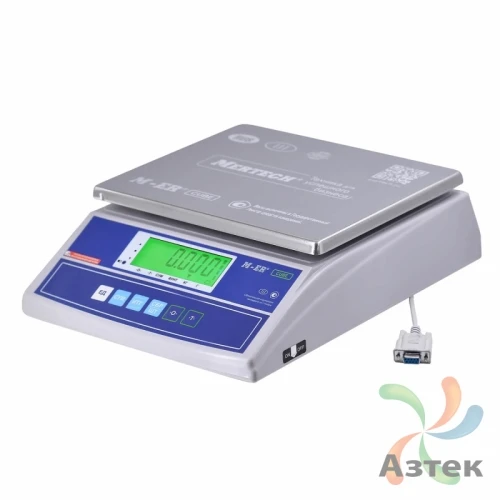 Весы Mertech M-ER 326 AF-15.2 RS-232 с вторым дисплеем настольные фасовочные до 15 кг, нержавеющая сталь