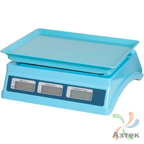 Весы МЕХЭЛЕКТРОН-М ВР4900-15-2Д-АБ 14 настольные торговые до 15 кг, пластик
