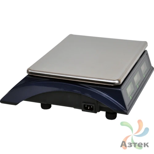 Весы МЕХЭЛЕКТРОН-М ВР4900-30-2Д-АБ 10 настольные торговые до 30 кг, нержавеющая сталь