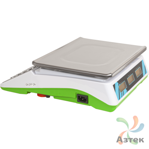 Весы МЕХЭЛЕКТРОН-М ВР4900-30-2Д-АБ 04 настольные торговые до 30 кг, нержавеющая сталь