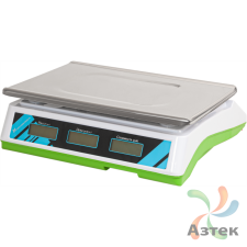 Весы МЕХЭЛЕКТРОН-М ВР4900-30-2Д-АБ 04 настольные торговые до 30 кг, нержавеющая сталь