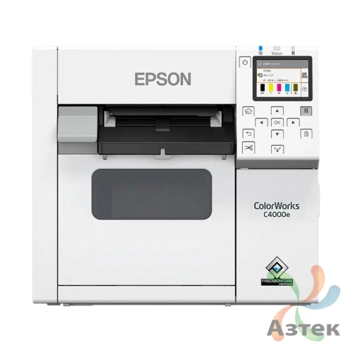 Принтер этикеток Epson C4000e (bk) струйный 1200x1200, LCD, отрезчик, C31CK03102BK