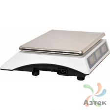 Весы МЕХЭЛЕКТРОН-М ВР4900-30-2Д-АБ 02 настольные торговые до 30 кг, нержавеющая сталь