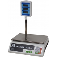 Весы МЕХЭЛЕКТРОН-М ВР4900-15-2Д-САБ 05 настольные торговые до 15 кг, нержавеющая сталь