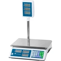 Весы МЕХЭЛЕКТРОН-М ВР4900-15-2Д-САБ 01 настольные торговые до 15 кг, нержавеющая сталь