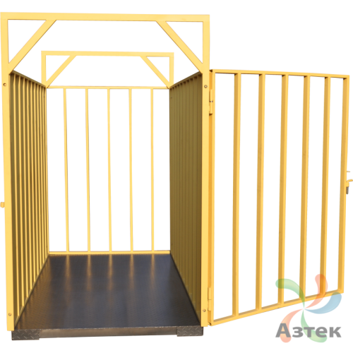 Весы МЕХЭЛЕКТРОН-М ВЭТ-1-1000П-1С-ДБЖ (1,2м*2м) напольные животноводческие до 1 000 кг, нержавеющая сталь