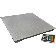 Весы МЕХЭЛЕКТРОН-М ВЭТ-1-1000П-1С-ДБ (1м*1м) напольные промышленные до 1 000 кг, нержавеющая сталь