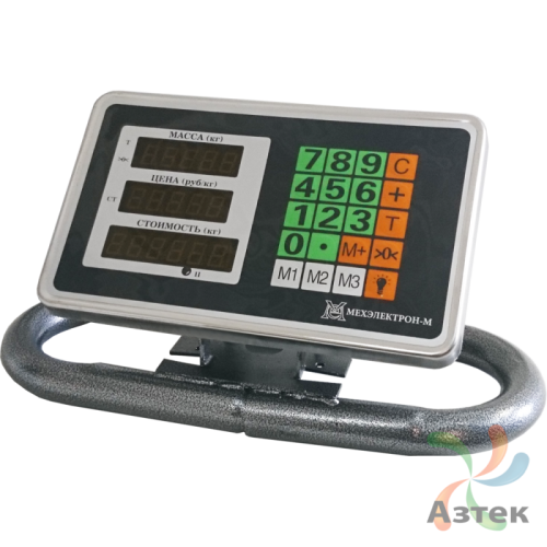 Весы МЕХЭЛЕКТРОН-М ВЭТ-1-1000П-1С-ДБ (1,2м*2м) напольные промышленные до 1 000 кг, нержавеющая сталь