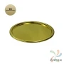 Дно для тубуса Плоское жестяное 92 мм (к) Золотой (Золотистый)
