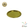 Дно для тубуса Плоское жестяное 63 мм (к) Золотой (Золотистый)