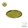 Дно для тубуса Плоское жестяное 76 мм (к) Золотой (Золотистый)