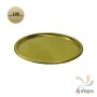 Дно для тубуса Плоское жестяное 120 мм (к) Золотой (Золотистый)
