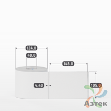 Этикетка самоклеящаяся 105х148 (рядов 1 по 500 шт) Transfer Vellum в рулоне, втулка 40 мм (к) IQ code 