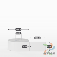 Этикетка самоклеящаяся 60х100 (рядов 1 по 1 000 шт) Полипропилен белый deep freeze в рулоне, втулка 40 мм (к) IQ code