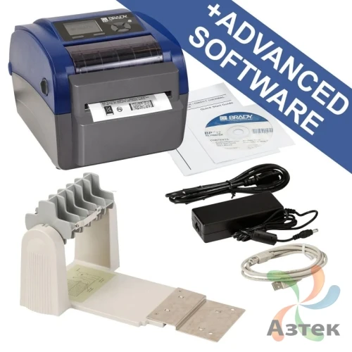 Принтер этикеток Brady BBP12-EU-U-C-BWS термотрансферный 300, LCD, Ethernet, USB, отрезчик, держатель рулонов, brd322908