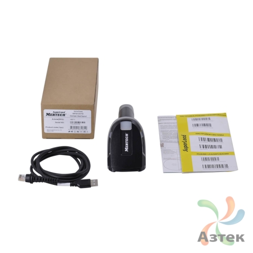 Сканер штрих-кода Mertech 2420 P2D 1D/2D  2D image, Черный ручной, USB кабель, USB-HID, USB эмуляция RS232, ЕГАИС