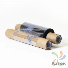 Красящая лента (риббон) 57 мм. х 74 м. Resin (Textile) Out Черный, втулка 0.5 дюйма (110мм ширина) 