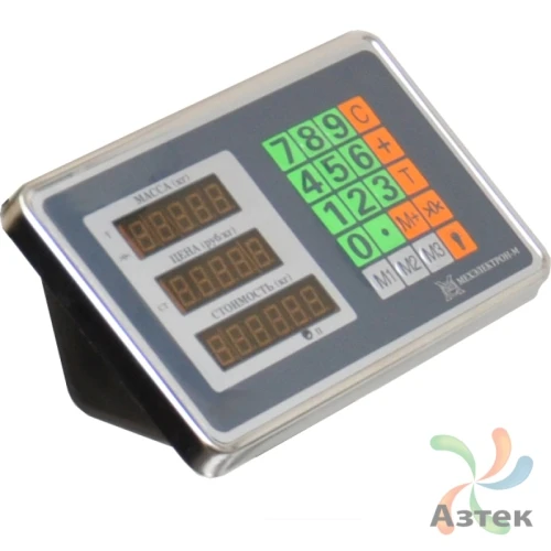 Весы МЕХЭЛЕКТРОН-М ВЭТ-1-1000П-1С-ДБ (1,5м*1,5м) напольные промышленные до 1 000 кг, нержавеющая сталь