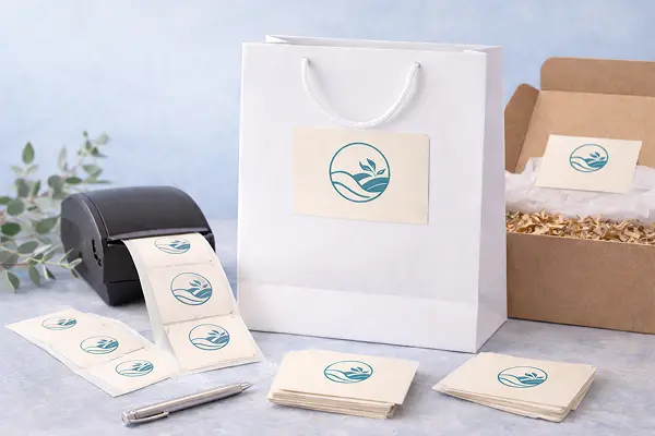 Этикетки с логотипом