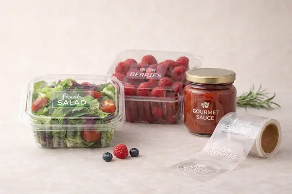 прозрачные этикетки